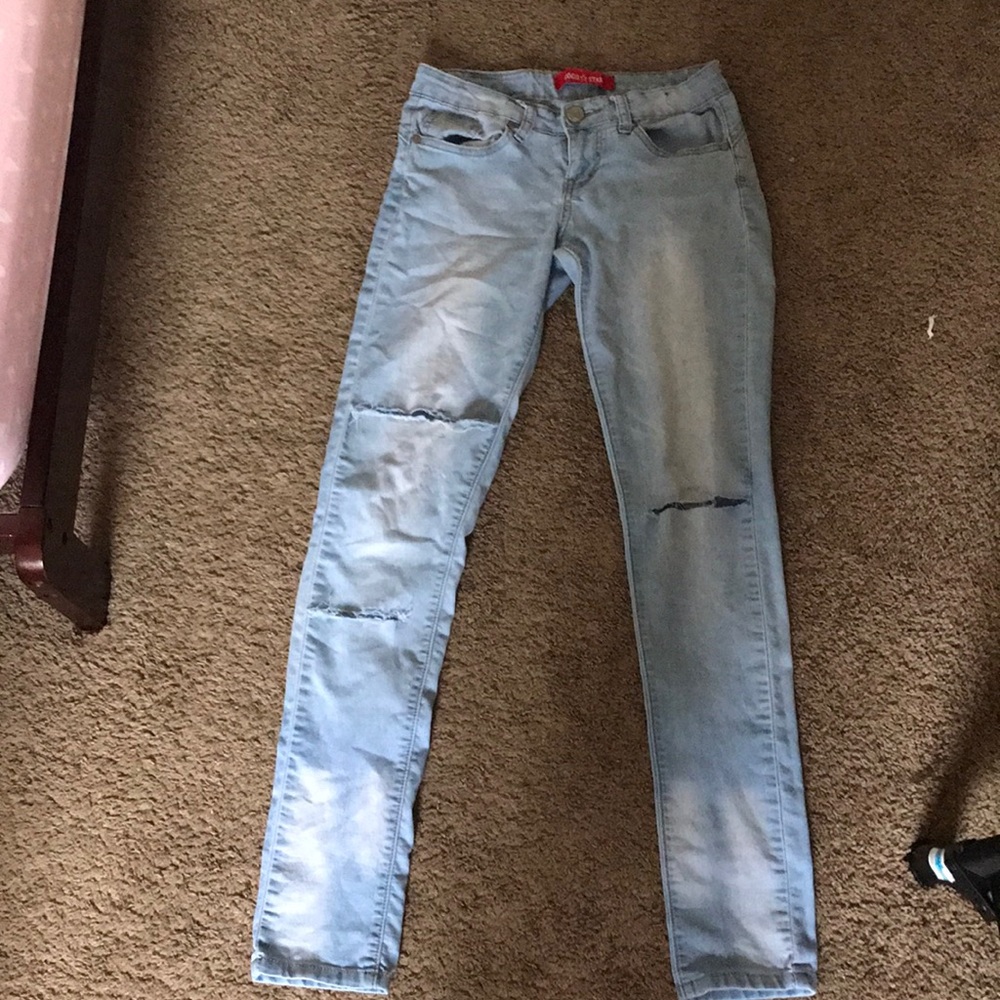 Low rise light blue jeans from JC penny’s